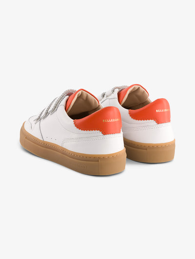 B0 Velcro - White / Orange